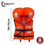 Robustt Polyster Fabric with EPE Foam Life Jacket for Adult- Safety Life Jacket along with Whistle for Swimming, Boating,Floating- Weight Capacity Upto 125 Kg(Pack of 2)