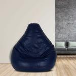 SHIRA 24 Tear Drop Bean Bag Cover (Without Beans)(Navy-Blue)(XXXL)