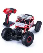 CrackaDeal Plastic 2.4 GHz Remote Controlled Rock Crawling Monster Truck (Red)