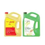 JIVO Cold Press Soyabean Oil 5 Ltr with Jivo Cold Press Sunflower Oil 5 Ltr