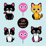 Love Creation A4 Size poster print for creative wall art- cute-pet-vector-doodles-8286( Sticker)