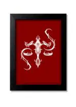 Blue Nexus Beautiful Libra Zodiac Sign Wall Poster with Wall Frame Room Art Painting Collection A4 size 10x13