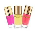 Posh Wild Lemon, Vermelho Peach, Bubble Gum Pink Quick Dry Nail Polish, 9 Ml Each (Pack Of 3)