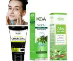 1 KAIPO NEEM DEEP CLEAN FACE WASH (100GM) (NATURAL INGREDIENTS, PREVENTS PIMPLE, PURIFIES COMPLEXION ) + 1 KAIPO ALOE FACE WASH (100GM) ( DEEP CLEANSES & REPLENISHES SKIN ) + 1 KAIPO ACTIVATED CHARCOAL SKIN PURIFYING, DEEP DETOX FACE WASH (100ML)