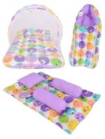 Toddylon New Born Baby Boy’s & Baby Girl’s Bedding Set Mosquito Net Bed Sleeping Bag and Gaddi Set