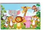 Surmul Multicolor Sunboard Medium Enjoy Animals Cartoon Play Schools Self Adhesive Wall Sticker Self Adhesive Sticker
