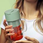 R T ENTERPRISE Electric Blending Bottles - Portable Blender Cup Bottle with Straw - Multifunctional USB Charging Juicer - Ideal for Men, Women, Sports, Home, Gym, School, and Company Use