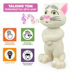 myhoodwink Best Musical Birthday Gift Intelligent Electronic Talking Tom Cat Toy for Kids & Children (White)