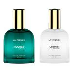 LA' FRENCH Hooked & Commit Perfume Combo For Men & Women -30ml + 30ml | Premium Luxury Long Lasting Fragrance Spray | Eau De Parfum | Ideal For Men & Women | Perfume For Men & Women | Pack Of 2
