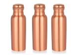 Imago Plain 750ml Pure Copper bottle Lacquare Coated (Pack of 3)