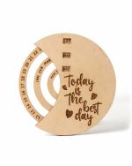 THE ENGRAVED STORE - NEVER ENDING WOODEN TABLE CALENDAR | PERPETUAL CALENDAR