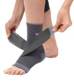 Tynor Ankle Binder, Grey, Large, 1 Unit