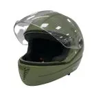 Spark Minda BRUISER MILITARY GREEN ISI Certified Premium Helmet For Men & Women - (L size)