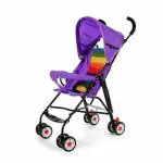 Safe-o-kid Extra Safe Pram/Buggy (0-4 Years), Light Weight Baby Stroller, Foldable/Portable, Strong Travel Friendly Colourful Stroller For Baby/Kids, (Purple) Pack of 1