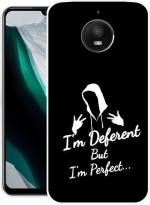 PAEDICON Back Cover for Motorola Moto E4 Plus (Black, White, Grip Case, Silicon)