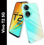 Fashionury Back Cover for Vivo T2 5G (Transparent, Grip Case, Silicon, Pack of: 1)