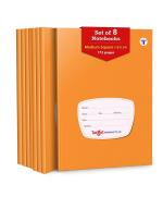 Target Medium Square Notebooks | 172 Pages | 18 cms x 24 cms | Pack of 8