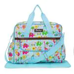 Pokory Mother Bag for Baby Diaper Handbag Baby Travel Bag Nappy Changing Baby Diaper Bag Multipurpose Handbag with side pockets for Milk Water Bottle Blue