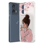 Fashionury Silicone Designer Printed Back Case Cover for Motorola Edge 50 Fusion -D0052