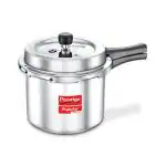 Prestige Popular Svachh Virgin Aluminium Gas and Induction Compatible Pressure Cooker, 2 L (Tall) (Silver)