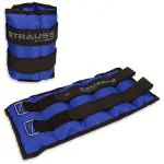 Strauss Blue Neoprene Ankle Weights 5 kg x 2 Units - 10Kg (Pack of 2)