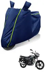 Auto Hub 100% Waterproof Bike Cover for Bajaj Discover 100 DTS-i Coated, Dustproof UV Protection Custom Fit bike cover-(Blue)