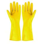 ETS Handpro Thick and Heavy Duty Latex Rubber Long Garden, Chemical Handling, Industrial, Lab, Gloves for Home Garden and Farming Work (22, 2)