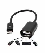 E True Micro USB OTG Cable for OTG Supported Tablets and Mobiles,Black