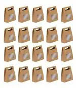SATYAM KRAFT 30 Pieces Gift Paper Bags, Dryfruit Gifting Bag(15 cm Heighted, Brown)