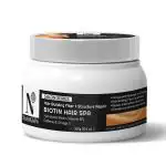 NutriGlow Biotin Hair Spa for Hair Building Fiber & Structure Repair, Salon Series 300gm