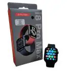 i8 Pro Max Touch Screen Bluetooth Smartwatch with Activity Tracker Compatible with All 3G/4G/5G Android & iOS Smartphones - Black