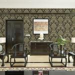 Eurotex Grey Damask Design PVC Wallpaper 53 x 1000 cm (EW-3208)