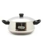 Coconut Stainless Steel Induction Milk Boiler with Lid 2 L