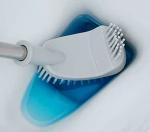 HARVI ENTERPRISE Double Sided Toilet Brush Plastic Long Handle Toilet Cleaning Brush2 in 1 Silicone Toilet Brush Flex Toilet Brush No-Slip Long Handle Soft Silicone Bristle Clean Toilet Corner Easily for Western and Indian Toilet Bathroom Cleaning