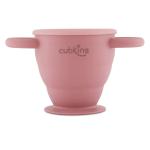 Cubkins Collapsible BPA Free Snack Cup for Above 6 month Baby, Infant and Toddler, Rasberry