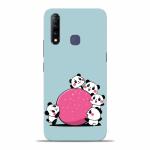 Covers Gap Vivo Z1 Pro Cute Panda Polycarbonate Mobile Phone Hard Back Cover Case Stylish Designer 3D Printed For Girls And Boys 20 x 15 x 5 cm