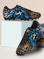 Vector X Fire Football Shoe/Studs, Double Colored TPU Sole, Padded Footbed, Premoulded Heel Shoe for Men