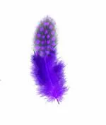 TIPTOP DECORATION Natural Dyed Dark Blue Spotted Feathers (Pack of 80 90)