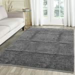 MILZON Reversible 4 x 6 feet Carpet for Living Room & Bedroom - Grey