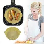 Hasthip Yellow Silicone Air Fryer Liners, Baking Tray