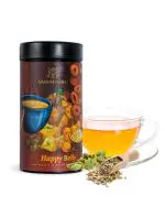 Vann Mantra Happy Belly | Daily Digestion Green Tea | 25 Tea Bags with Tea Tong | 25 * 1.5gm | After-meal Tea for Acidity and Bloating