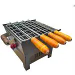 Ne Grills Picnic Charcoal Barbecue Grill With Skewers