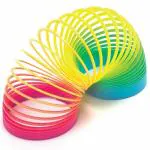 Humaira Plastic Rainbow Magic Spring Bouncy Stretchy Expandable Slinkey Toy for Kids (Pack of 1)
