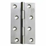 Atlantic Door Butt Hinges 5 inch x 14 Gauge/2 mm Thickness (Stainless Steel, Satin Matt Finish, Pack of 12 Piece)