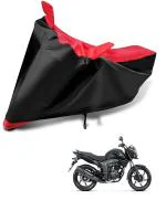 Auto Hub Bike Body Cover for Honda CB Trigger , Dustproof UV Protection water resistant Custom Fit Cover-(Black-Red)