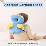 Pseudo Baby Head Protector, Adjustable Size Baby Learn to Walk Or Run Soft Safety Helmet, Infant Anti-Fall Anti-Collision for Baby and Kids Toddler (Blue)