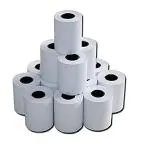 REVALS Thermal Paper | POS Machine Rolls | Billing Machine | Card Swiping 2 Inch 57mm (Width) X 25 meter (Length) Paper Roll With Fine Class Black Color Printing - Pack of 10