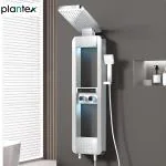 Plantex SS-304 Majestic Flow Shower Panel with Hand Shower |Shower Head| Body Jets/Bathroom Shower System with Smart Display-Chrome