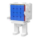 Hawkister MoYu MFJS Cube Robot 4x4 Magnetic Stickerless Cube (Meilong 4M Magnetic Version 4x4x4 Cube + Cube Robot Display Box)