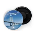 Dhcrafts Multicolor Metal Vasco Da Gama Bridge Portugal Printed Fridge Magnet, 5.8 Cm